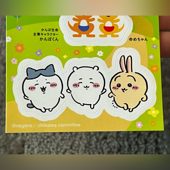 Chiikawa x Sukoya Kanpo Small Sticker Sheet Officially Licensed Nagano Kawaii - Picture 5 of 7